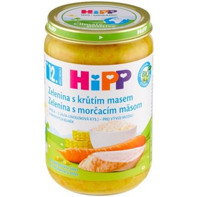 HiPP Bio zelenina s morčacím mäsom 220 g