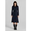 ŠATY GANT SLIM JERSEY SHIRT DRESS EVENING BLUE