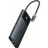 Baseus Metal Gleam II Series 10v1 USB-C HUB Dokovací Stanice Cosmic Black