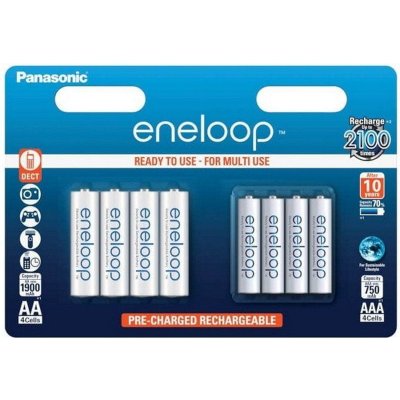 Pilhas Recarregáveis Panasonic Batteries Pack 2 AAA DECT 750 mAh –  MediaMarkt