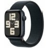 Apple Watch SE (2023) GPS 44mm Temne atramentové hliníkové telo - Temne atramentový prevliekací remienok / 140-245 mm