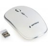 Myš GEMBIRD MUSW-4B-01, biela, bezdrôtová, USB nano prijímač MUSW-4B-01-W