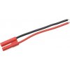 GForce Konektor zlacený 4.0mm samec s kabelem 14AWG 10cm