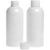 Plastová fľaša, biela, biely vrchnák, 200 ml