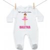 Boodyy Overal Keď vyrastiem budem baletka 68 (3-6 mesiacov)