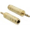 Delock adaptér stereo jack 3,5 mm samec na stereo jack 6,35 mm samice 65360