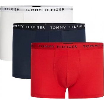 Tommy Hilfiger 3 Pack Trunks White/ Red/ Desert Sky