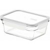 GLASSLOCK GLASSLOCK SKLENENÁ OBDĹŽNIKOVÁ NÁDOBA 900 ML BIELA