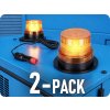 TruckLED LED strešné výstražné svetlo - maják, 20W, 12/24V, oranžové/2-PACK! [L0009-ALR]