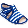 Rak detské papuče 100014 Modrý pásik