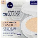 Nivea Expert Finish Cellular 3v1 Ošetrujúci tónovaný krémový make-up v hubke 02 Medium 15 g