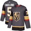 Adidas Dres Vegas Golden Knights #5 Deryk Engelland adizero Home Authentic Player Pro
