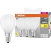 OSRAM HOMELIGHTING 4058075592599 LED En.trieda 2021 D (A - G) E14 kvapkový tvar 5.5 W = 60 W teplá biela (Ø x v) 45 mm x 45 mm 3 ks; 4058075592599