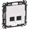 Legrand VALENA LIFE ZÁSUVKA 2X RJ45 CAT.6 STP BIELA