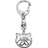 Strieborne Tlapky Mačka – exotická – kľúčenka 620