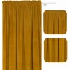 VELÚROVÝ ZÁVES NA ŽABKY TUNEL 140x250 HORČICOVÁ ŽLTÁ HOTOVÉ ZÁVESY