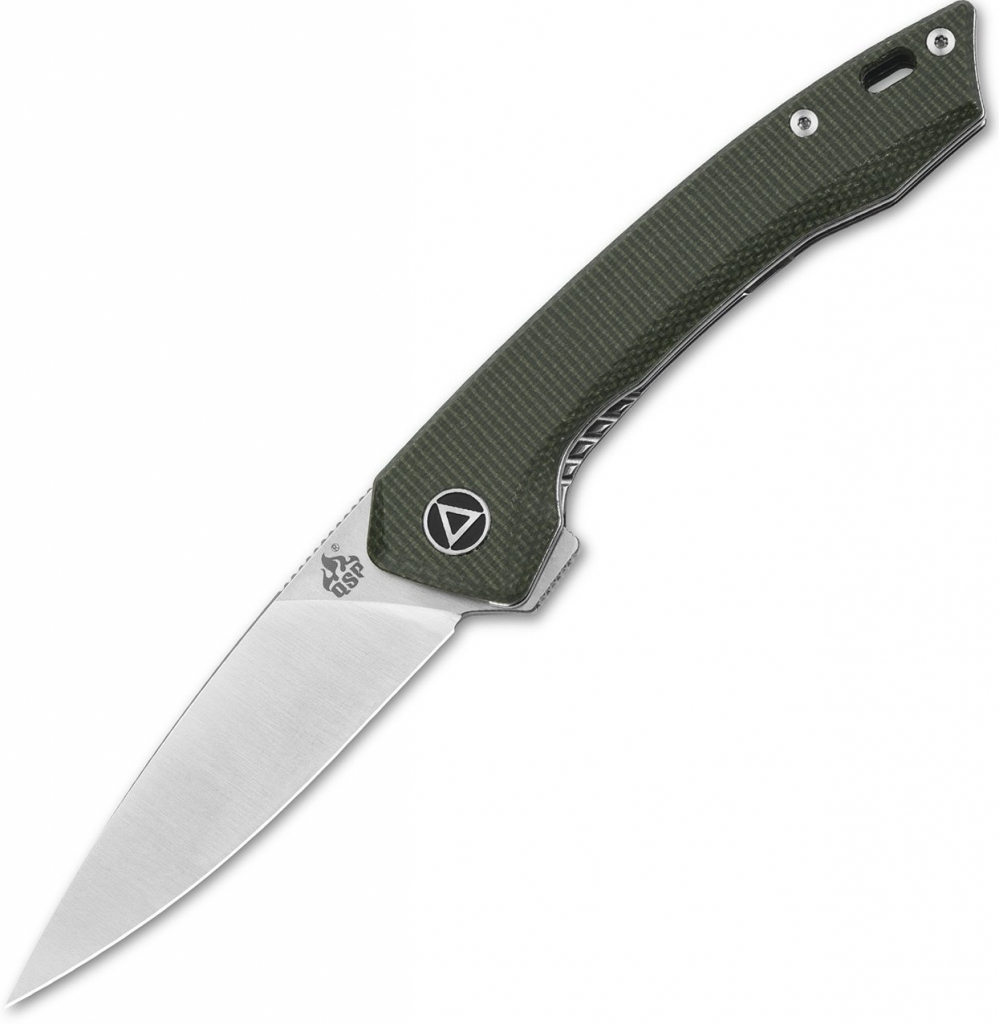 QSP Knife Leopard, Satin 14C28N Blade, Micarta Handle QS135-C