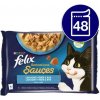 Felix Sensations vlhké krmivo pre mačky, rybie príchute v omáčke so zeleninou 48x85g