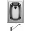 Blanco TOP EE 3 x 4 nerez prírodný lesk 501067 + Blanco DARAS chróm 517720