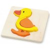 Drevené puzzle pre najmenších Viga Kačica - Multicolor