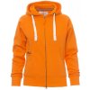 PAYPER DALLAS+ LADY 000406-0001 / Celozapínacia dámska mikina s kapucňou - oranžová XL