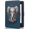 Armori Trimer T119, púzdro pre Amazon Kindle Paperwhite 1/2/3 - magnetické zatváranie, AutoSleep, motív Elephant (Obal na čítačku Amazon Kindle Paperwhite 1/2/3 - ARMORI TRIMER T119, motív Elephant, m