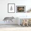 lovel Nálepka na stenu Animals - vlk Z071 - pastelové