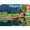 Educa puzzle Viking ship 1500 dielov a fix lepidlo 18006