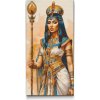 Vymalujsisam.sk Diamantové maľovanie - Kleopatra - Egyptská kráľovná Veľkosť: 40x80cm, Rám: Na plastovej doske, Diamanty: Hranaté