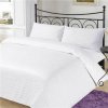 Biele hotelové saténové obliečky s prúžkom 1 cm 140 × 200 cm + 70 × 90 cm DCS-1CM-SS