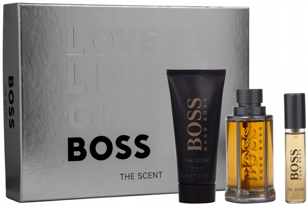 Hugo Boss Boss The Scent EDT 100 ml + EDT 10 ml + sprchový gél 100 ml darčeková sada