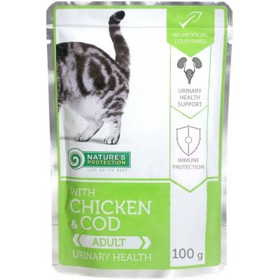 Natures Protection Cat Adult Chicken & Cod Urinary Health 100 g