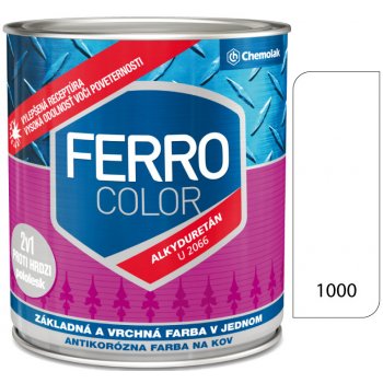 CHEMOLAK FERRO COLOR U 2066 1000 biela 0,3l