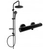 Sprchový set MEXEN ERIK - termostatická batéria Kai čierna II