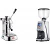 La Pavoni Professional Lusso + Eureka Atom Specialty 65, chrome