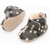Oma King DETSKÉ BAREFOOT VLNENÉ PAPUČE OMA KING KAKU - GREY DOTS Veľkosť: 28, Vnútorná dĺžka topánky v cm: 16.8, Vnútorná šírka topánky v cm: 7.5