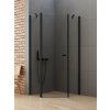 New Trendy New Soleo Black sprchovací kút 90x90 cm čierna matné/priehľadné sklo K-0613