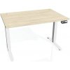 Hobis Pracovný stôl Motion, PO, 2S, 120x70,5-120,5x80 cm, agát/biela
