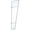 Scobax Bočná stena Savespot XL 167 x 85 cm strieborná / opál | cena za ks