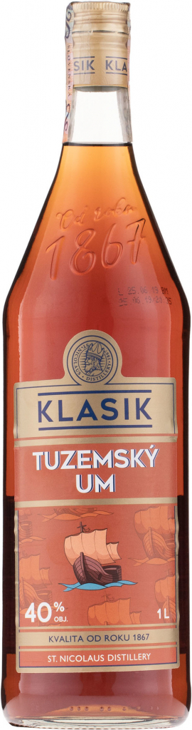 St. Nicolaus Klasik Tuzemský 40% 1 l (čistá fľaša)