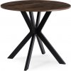 JAKS Okrúhly stôl 90 cm čierny Lauren