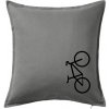 Bicykel na výšku - Vankúš 50x50 - 50x50 - Iba poťah ( Tmavosivý melír )