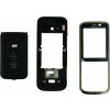 Nokia C5-00 čierny predný panel rám LCD, zadný krytový prvok