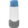 b.box Šport fľaša na pitie 600 ml - modrá/sivá EUR