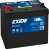Exide Excell 12V 60Ah 480A EB605 (L) nabitá autobatéria