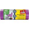 FINO Vrecia zaväzovacie s ušami Premium aromatic 60l 14µm 15 ks fialové