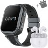 Detské smart hodinky Carneo GUARDKID+ 4G ULTRA - čierne + slúchadlá