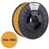 C-TECH Tisková struna (filament) PREMIUM LINE, PLA, signální žlutá, RAL1003, 1,75mm, 1kg 3DF-P-PLA1.75-1003