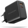 AXAGON ACU-PQ45 GaN nabíječka do sítě 45W, 2x port (USB-A + USB-C), PD3.0/PPS/QC4+/SFC 2.0/AFC/Apple (ACU-PQ45)