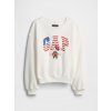Detská oversize mikina Gap & Disney Americana Biela M Biela Biela
